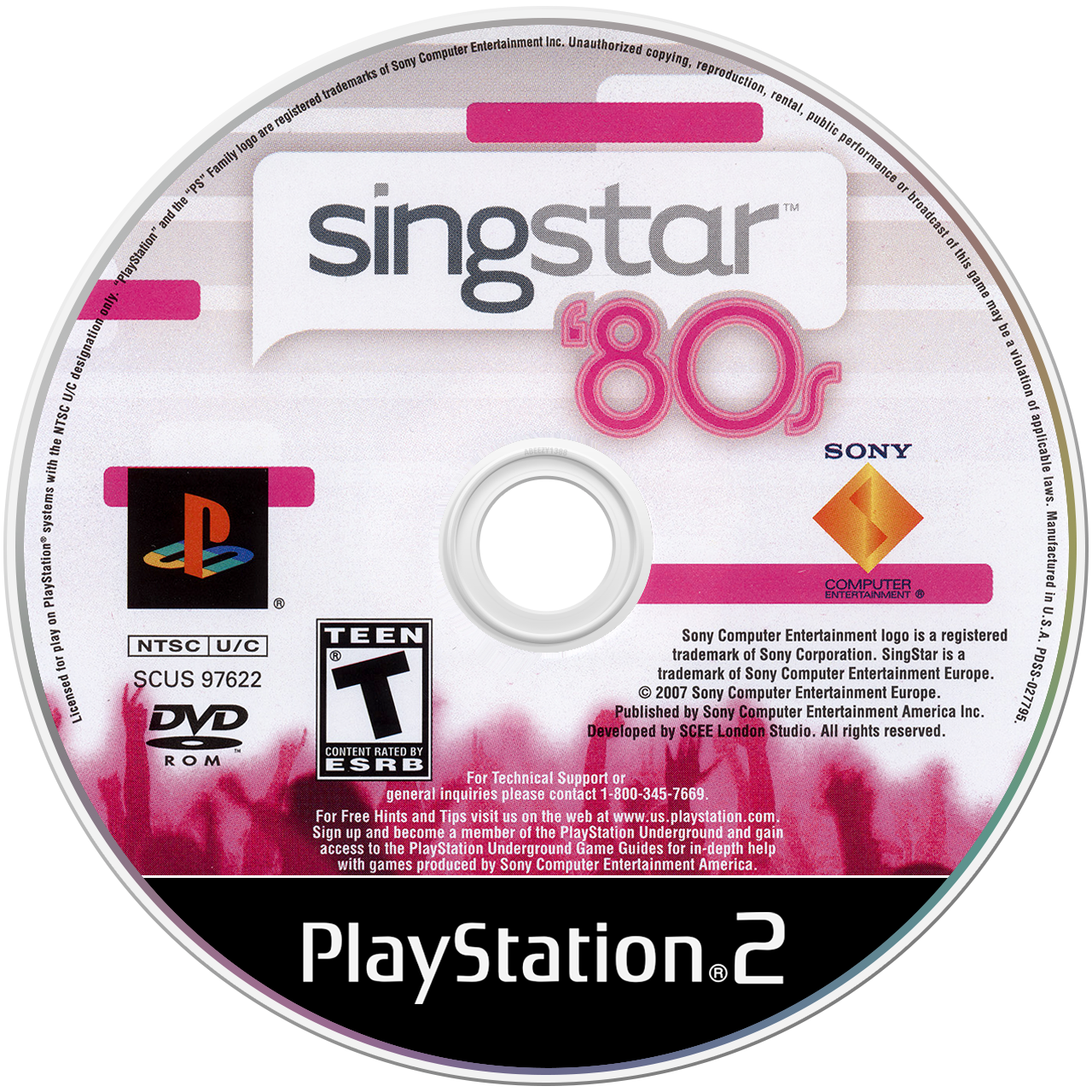 Singstar 80s media 4 for Playstation 2